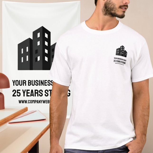 T-shirt Company Business Logo Celebrating # Years Custom (Créateur téléchargé)