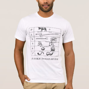 T-SHIRT COMPARAISON DE ROBERT FLUDD DES OBJETS ET DES