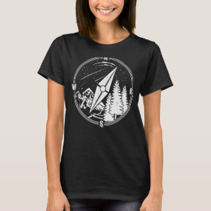 T-shirt Compas d'aventure tress montagnes camping Cool Hik