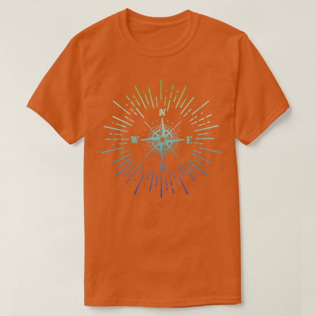 T-shirt Compas de style rétro (Design devant)