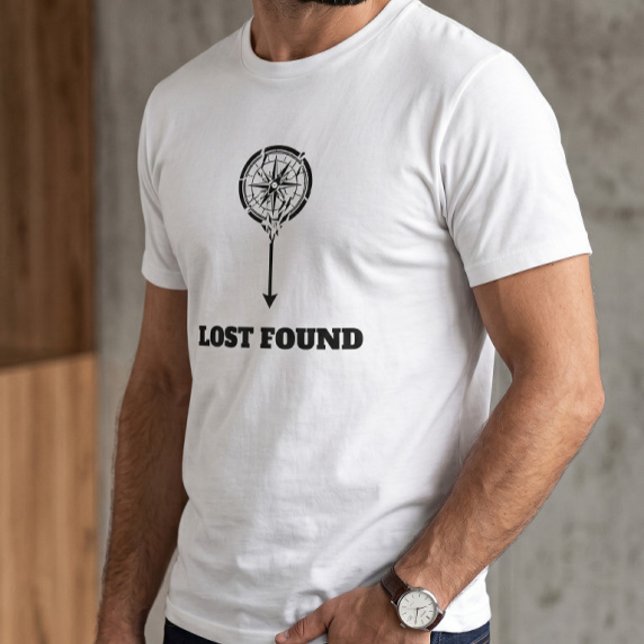 T-shirt Compas Flèche Vintage Graphique Blanc (Créateur téléchargé)