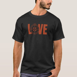 T-shirt Compass Adventure Love Graphic Live Extérieur