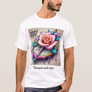 T-shirt "Compass Rose : un symbole d'amour et de liss"