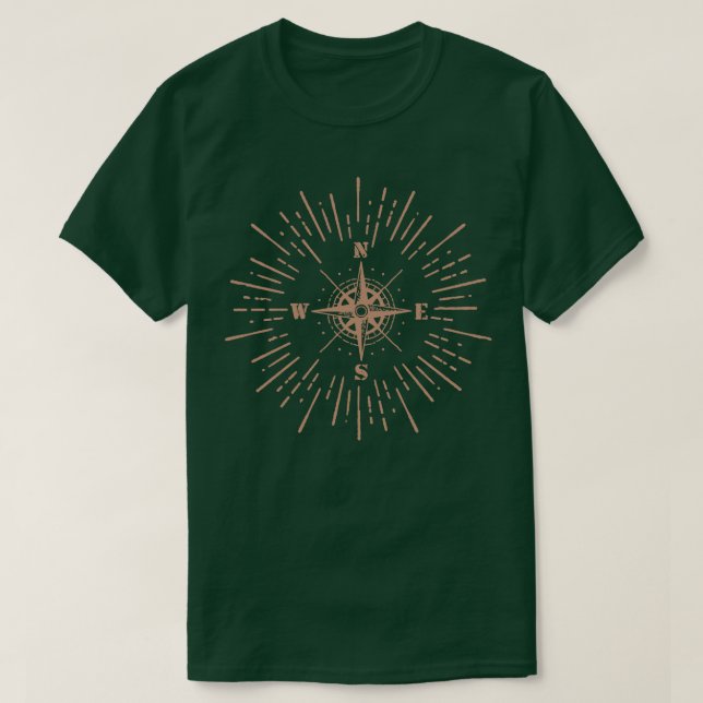 T-SHIRT COMPASSE NAUTIQUE ANTIQUE (Design devant)