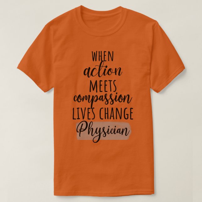 T-shirt Compassion médicale (Design devant)