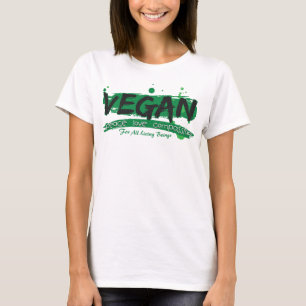 T-shirt Compassion végétalienne d'amour de paix