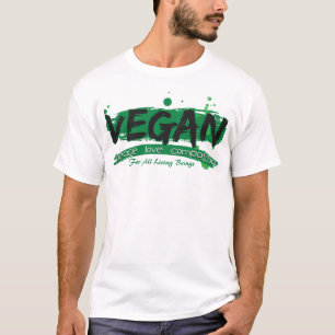 T-shirt Compassion végétalienne d'amour de paix
