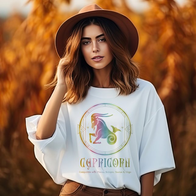 T-shirt Compatibilité Capricorne Conçue (Créateur téléchargé)