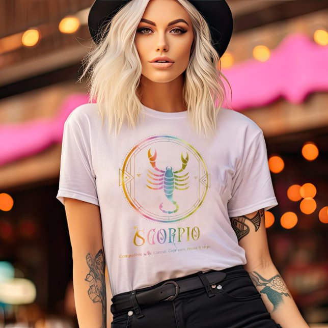T-shirt Compatibilité Scorpio Conçu (Créateur téléchargé)