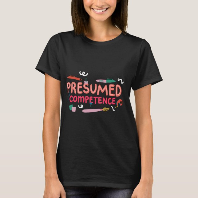 T-shirt Compétence présumée Thérapie professionnelle (Devant)