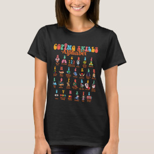 T-shirt Compétences d'adaptation Abc Alphabet Autosoins Sa