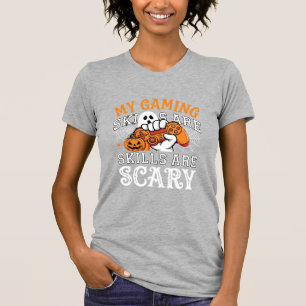 T-shirt Compétences de jeu Halloween sont un contrôleur fa