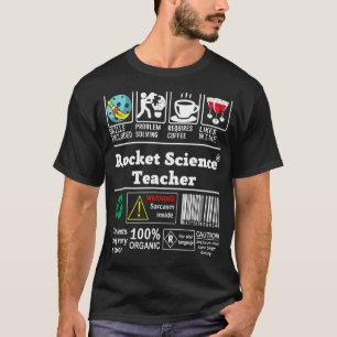 T-shirt Compétences de l'enseignant en sciences de fusée I