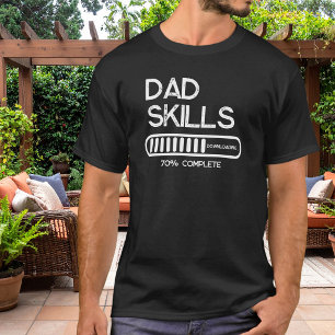 T-shirt Compétences de papa en téléchargement Drôle de nou