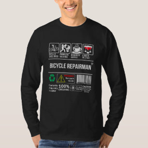 T-shirt Compétences de réparateur de bicyclettes incluses