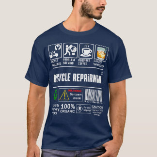T-shirt Compétences de réparateur de vélo Inclus Amateurs
