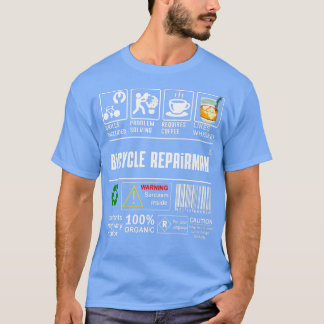 T-shirt Compétences de réparateur de vélo Inclus Amateurs 