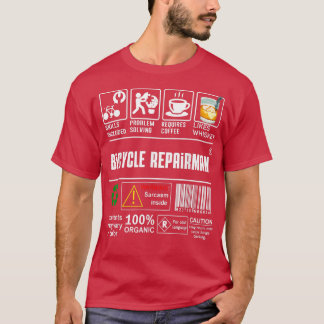 T-shirt Compétences de réparateur de vélo Inclus Amateurs