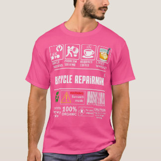 T-shirt Compétences de réparateur de vélo Inclus Amateurs 