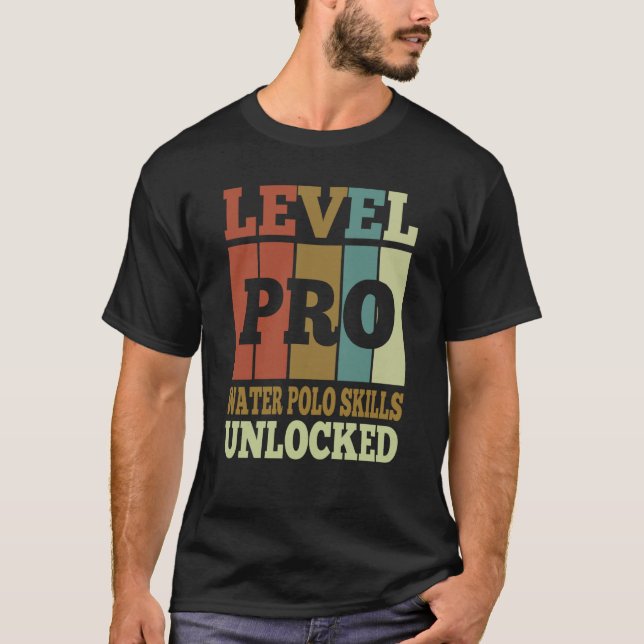 T-shirt Compétences de Water-Polo Pro Débloqué Style Vinta (Devant)