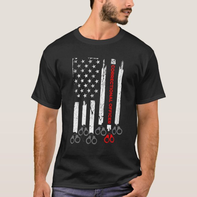 T-shirt Compétences des agents correctionnels pour amuseme (Devant)