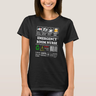T-shirt Compétences d'infirmière de salle d'urgence y comp