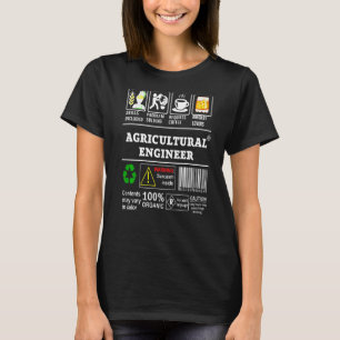 T-shirt Compétences en génie agricole Inclut Problème Solv