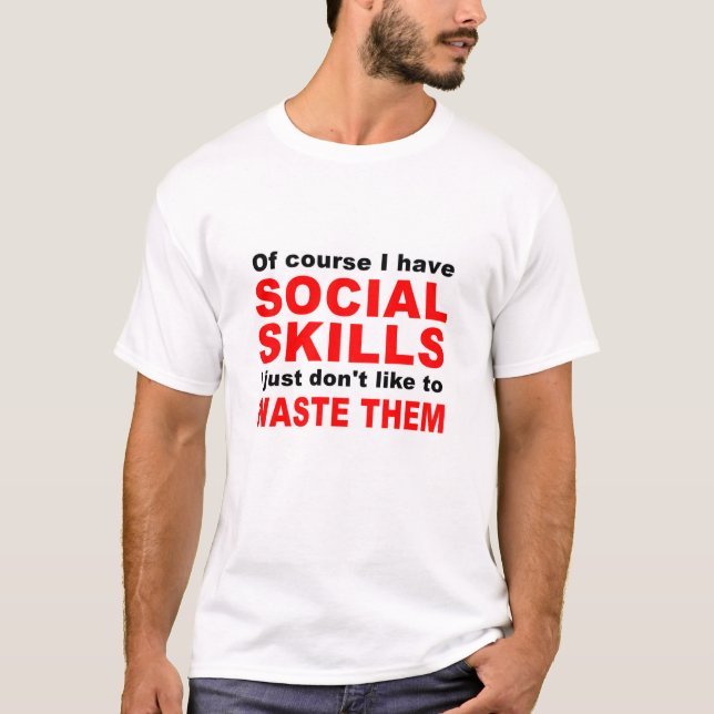 T-shirt Compétences sociales (Devant)