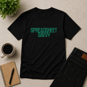 T-shirt Compétent en tableur Conception d'expert en comp