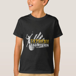 T-shirt Compétition de jeu de badminton extrême