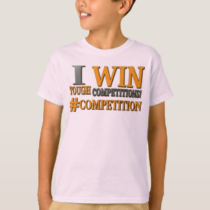 T-shirt "COMPÉTITIONS DIFFICILES" Joli design. Commandez d