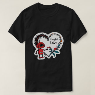 T-shirt Compilé Avec Love Funny Programmer