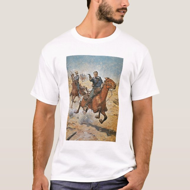 T-shirt Complètement Sure : un soldat de la cavalerie des (Devant)