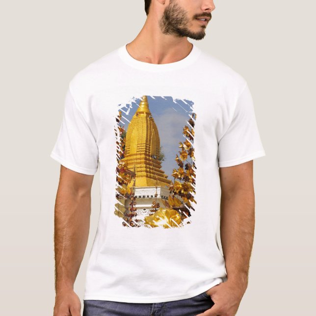 T-shirt Complexe de la pagode Shwe Zigon à Bagan (Pagan), (Devant)