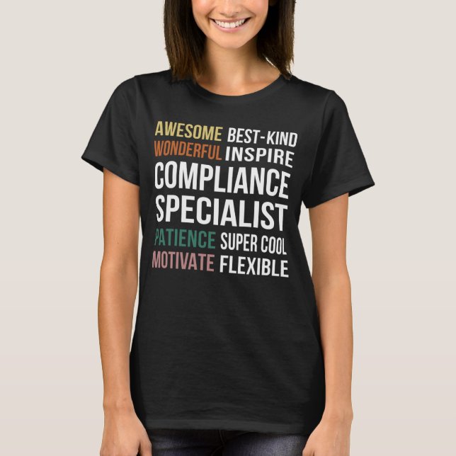 T-shirt Compliance Specialist  Appreciation (Devant)