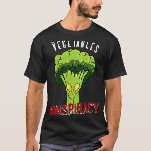 T-shirt Complot de Légumes Brocoli Alien Végétalien Sarcas