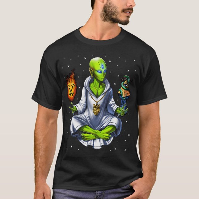 T-shirt Complot Illuminati Alien (Devant)