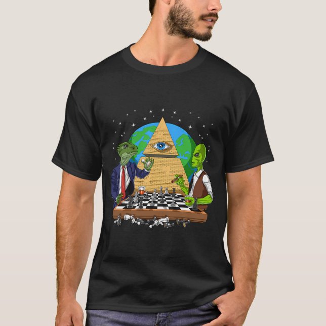 T-shirt Complot Illuminati Extraterrestre (Devant)