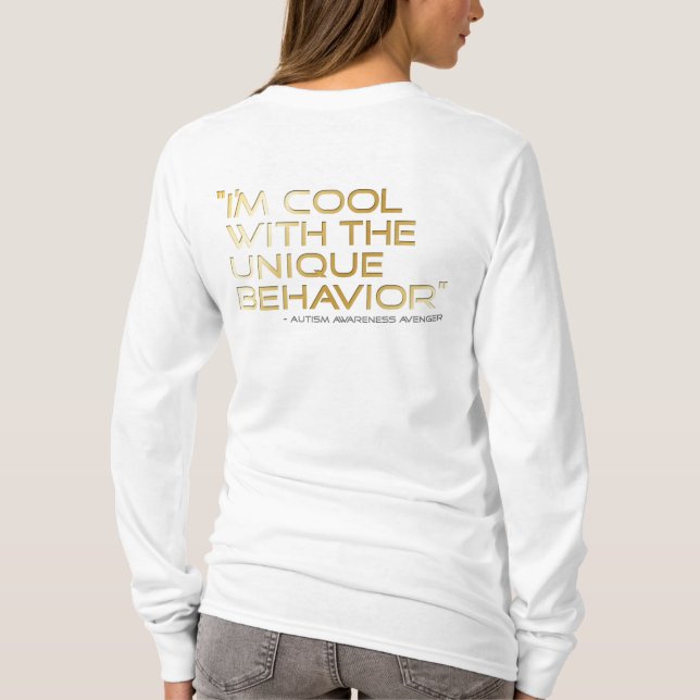T-shirt Comportement de Logo_Cool de vengeur de (Dos)