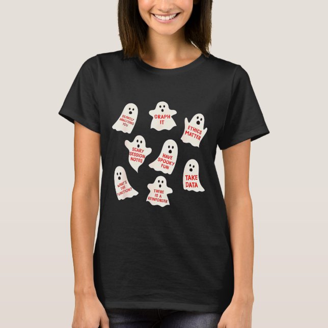 T-shirt Comportement Halloween Aba Automne Analyse du Comp (Devant)
