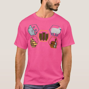 T-shirt Composants de vie Brick Wood Rock Blé Moutons