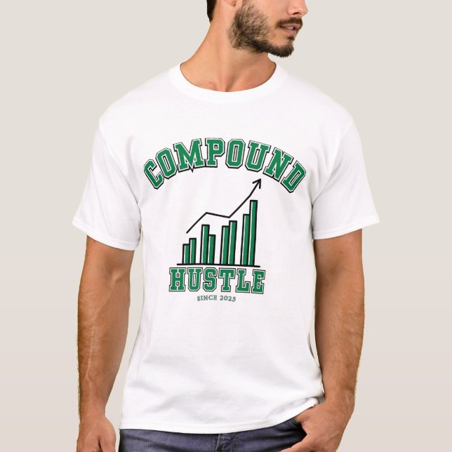 T-shirt Composé Hustle quotidien Grind Wealth Builder espr (Devant)