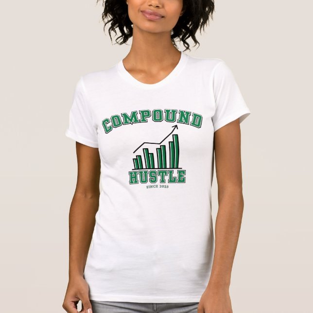 T-shirt Composé Hustle quotidien Grind Wealth Builder espr (Devant)