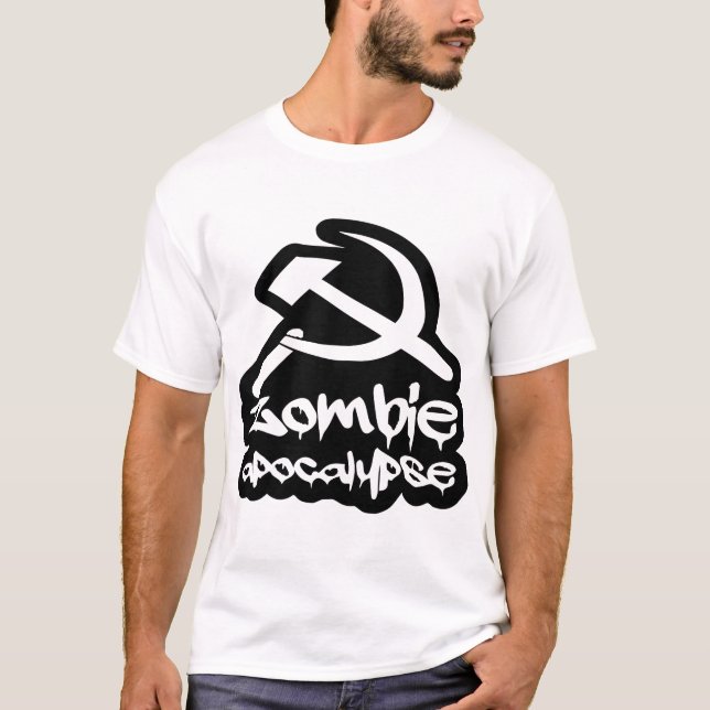 T-shirt Composer Communiste Zombie Apocalypse # (Devant)