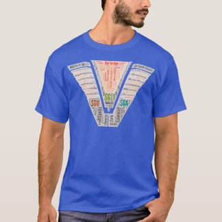 T-shirt Composez la porte Stargate Chevron Word Art solide