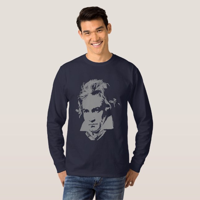 T-shirt Compositeur allemand, Pianiste Beethoven (Devant entier)