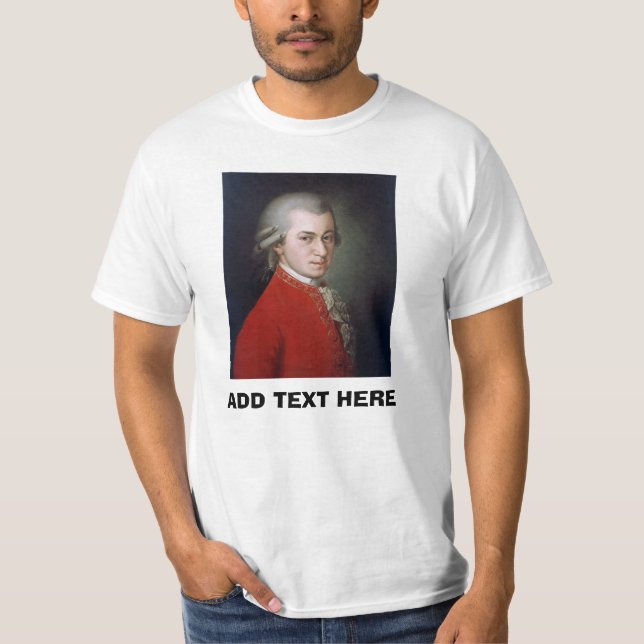 T-shirt Compositeur de musique, ajouter du texte, (Devant)