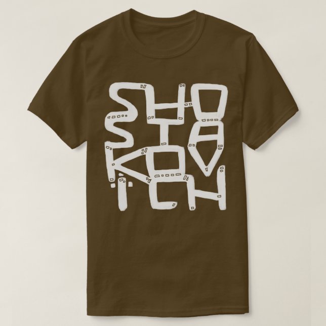 T-shirt Compositeur Dmitri Shostakovich (Design devant)
