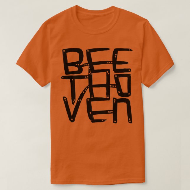 T-shirt Compositeur Ludwig van Beethoven (Design devant)