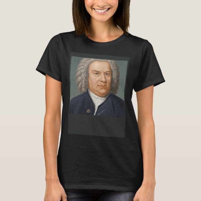 T-shirt Compositeurs Classiques Johann Sebastian Bach (Devant)